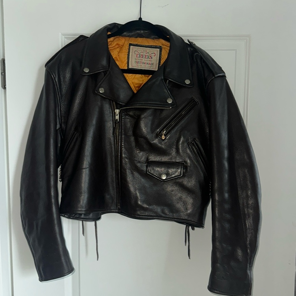 Vintage Brown Leather Jacket